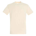 Cream - Front - SOLS Unisex Adult Imperial Heavy T-Shirt