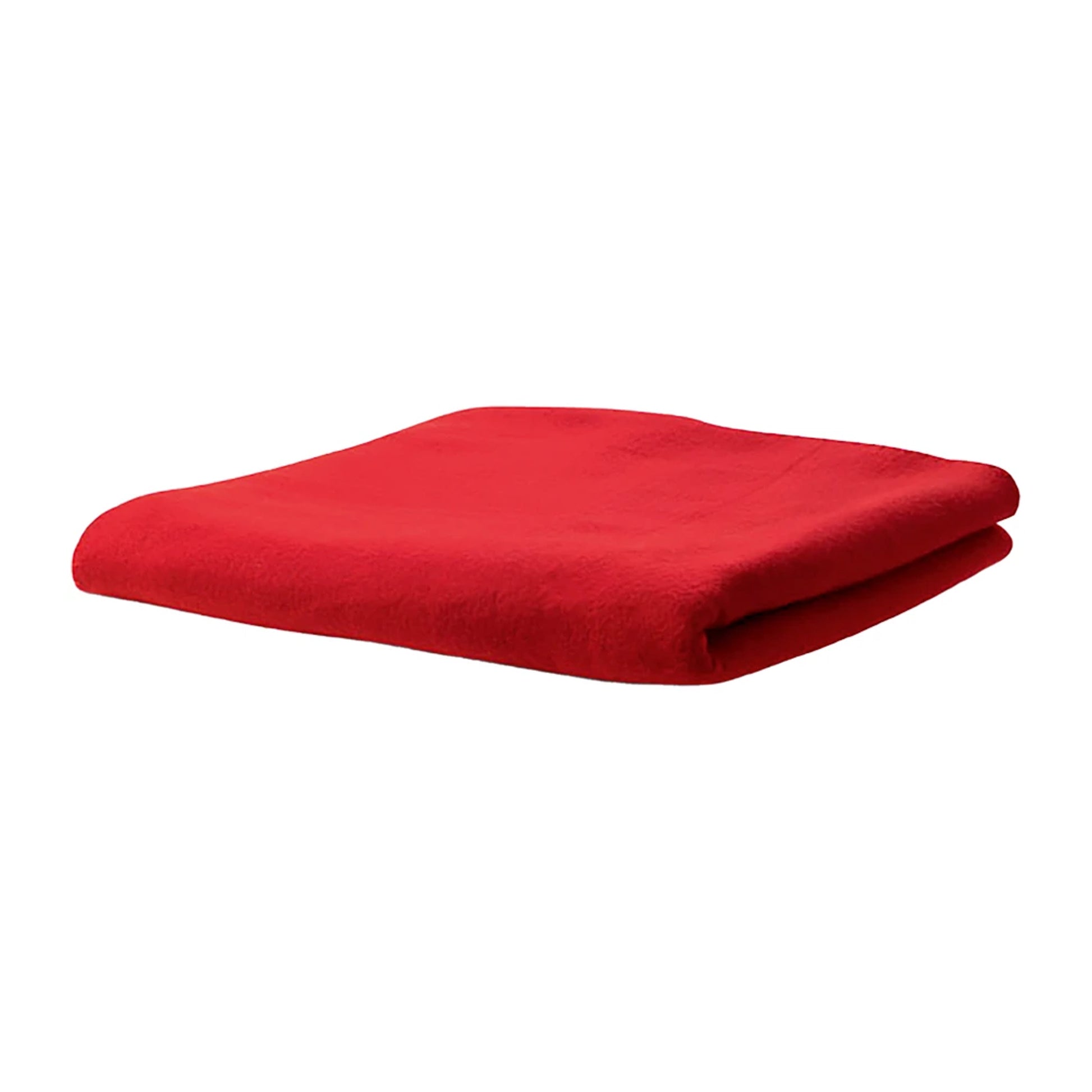 Red - Back - SOLS Stavenger Fleece Plaid Blanket