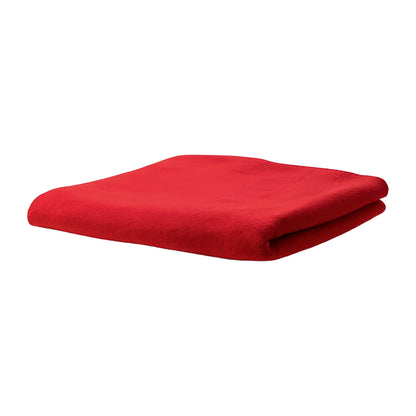 Red - Back - SOLS Stavenger Fleece Plaid Blanket