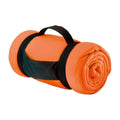 Bright Orange - Front - SOLS Stavenger Fleece Plaid Blanket