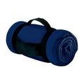 French Navy - Front - SOLS Stavenger Fleece Plaid Blanket