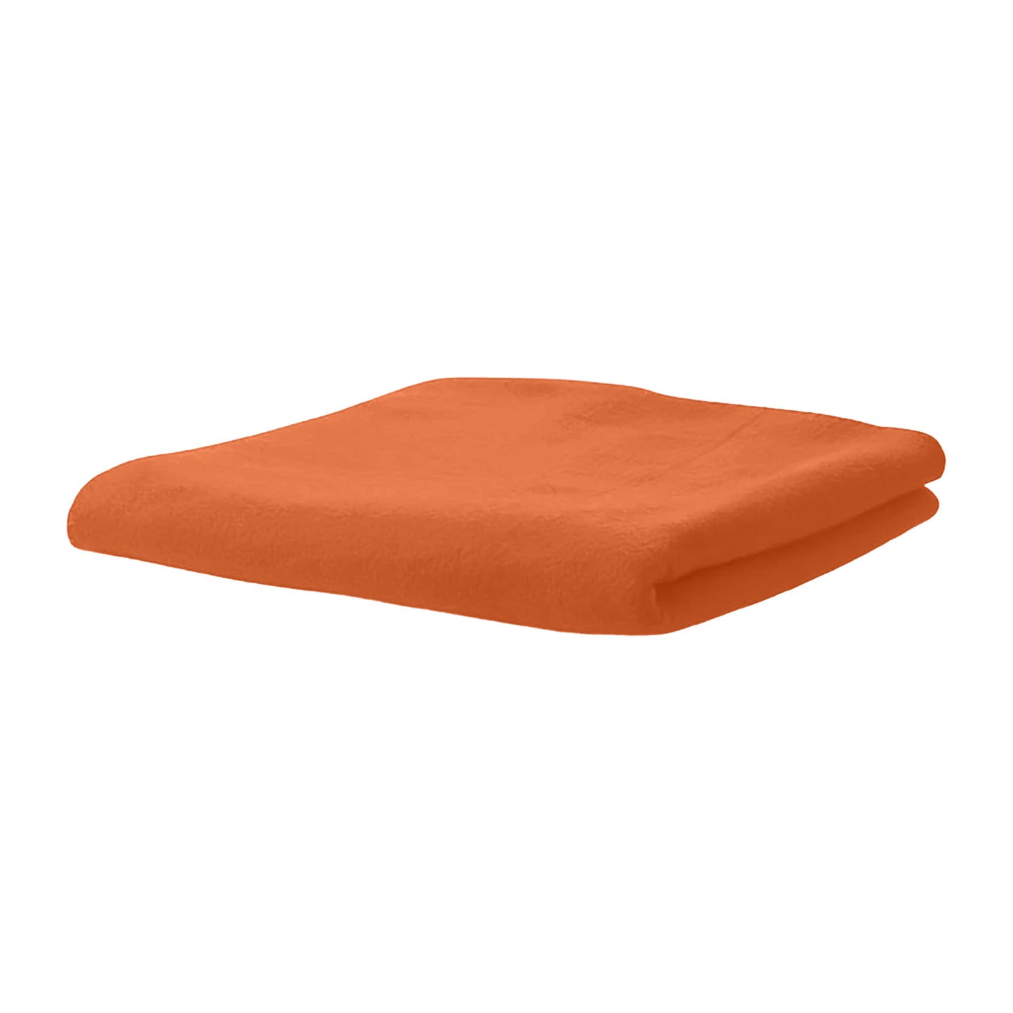Bright Orange - Back - SOLS Stavenger Fleece Plaid Blanket