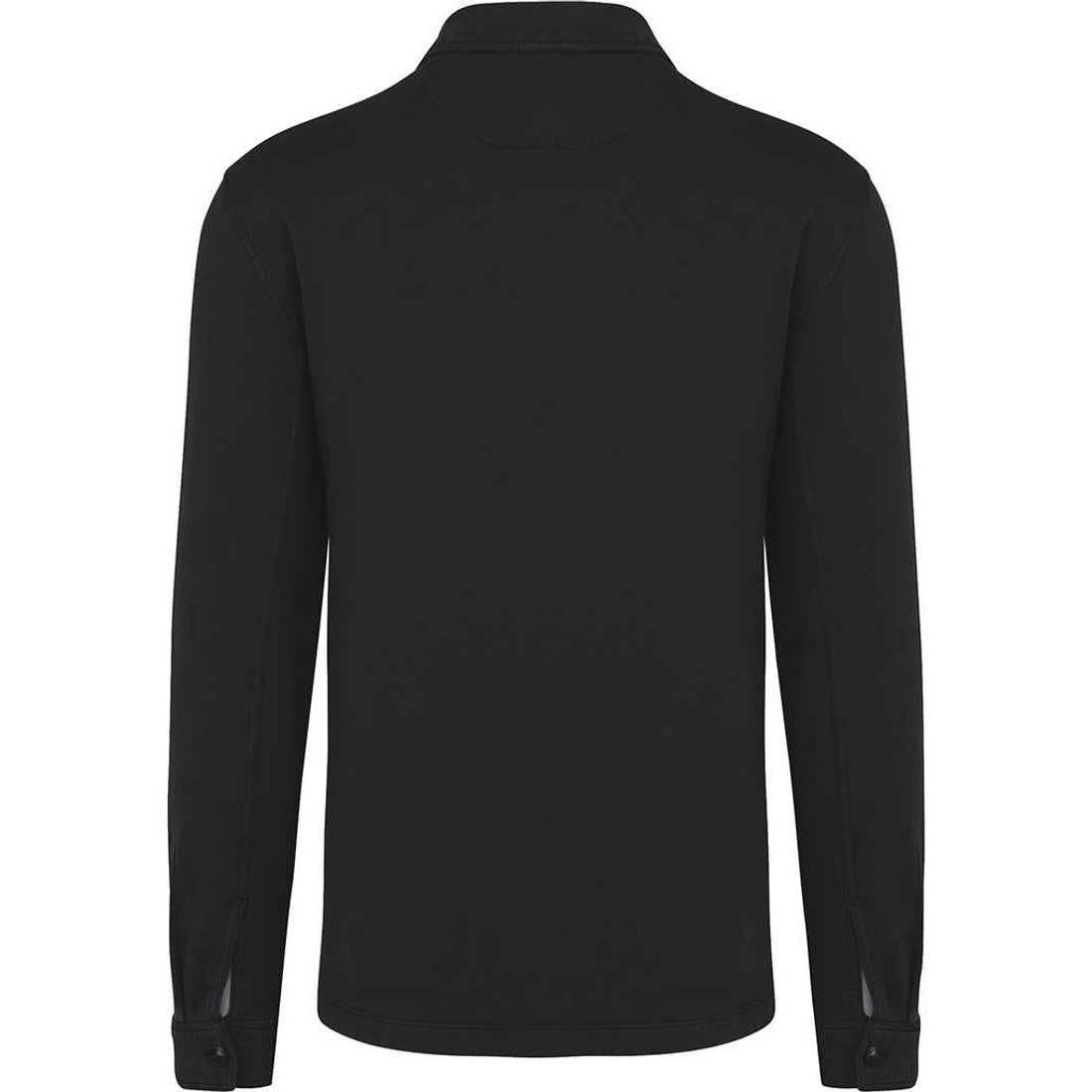 Black - Back - Native Spirit Unisex Adult Faded Brushed Fleece Overshirt