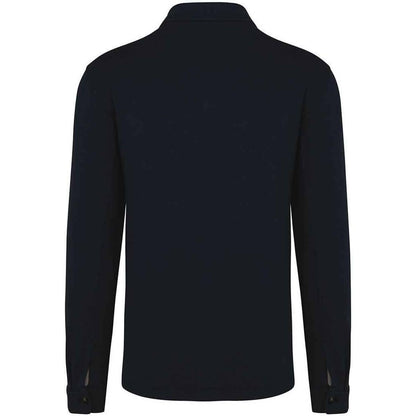 Navy - Back - Native Spirit Unisex Adult Faded Brushed Fleece Overshirt