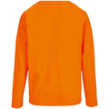 Orange - Back - SOLS Womens-Ladies Monarch Long-Sleeved T-Shirt