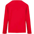 Red - Back - SOLS Womens-Ladies Monarch Long-Sleeved T-Shirt