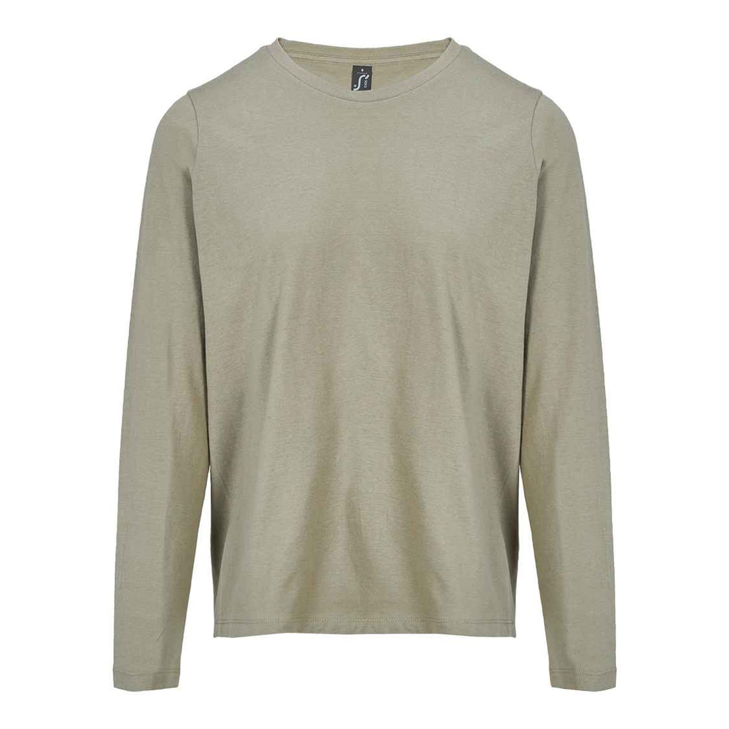 Khaki - Front - SOLS Womens-Ladies Monarch Long-Sleeved T-Shirt