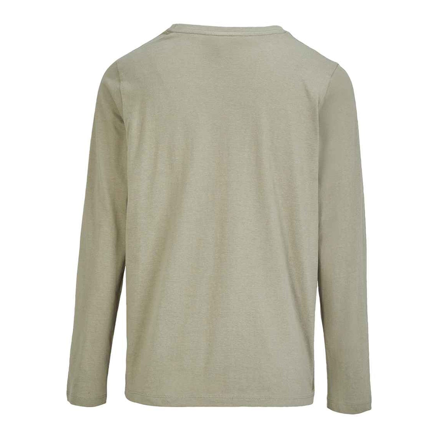 Khaki - Back - SOLS Womens-Ladies Monarch Long-Sleeved T-Shirt