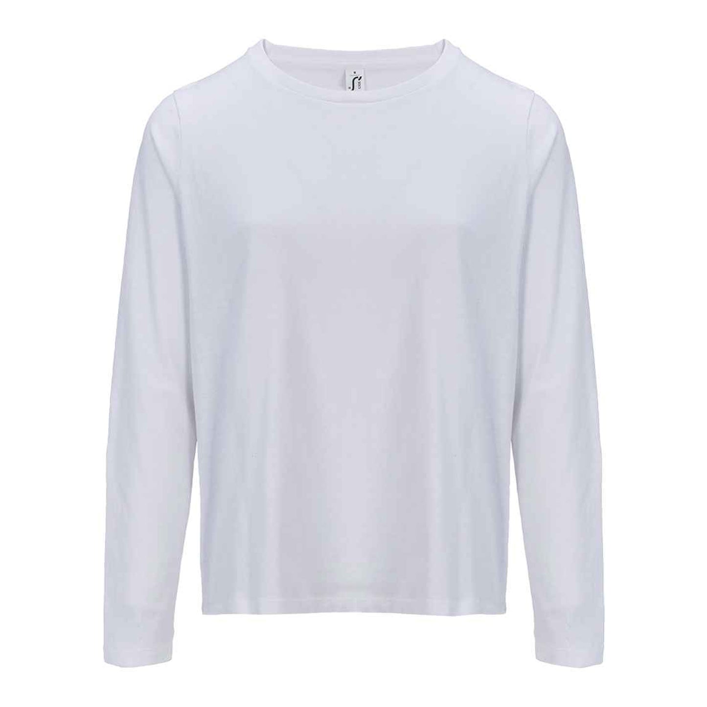 White - Front - SOLS Womens-Ladies Monarch Long-Sleeved T-Shirt