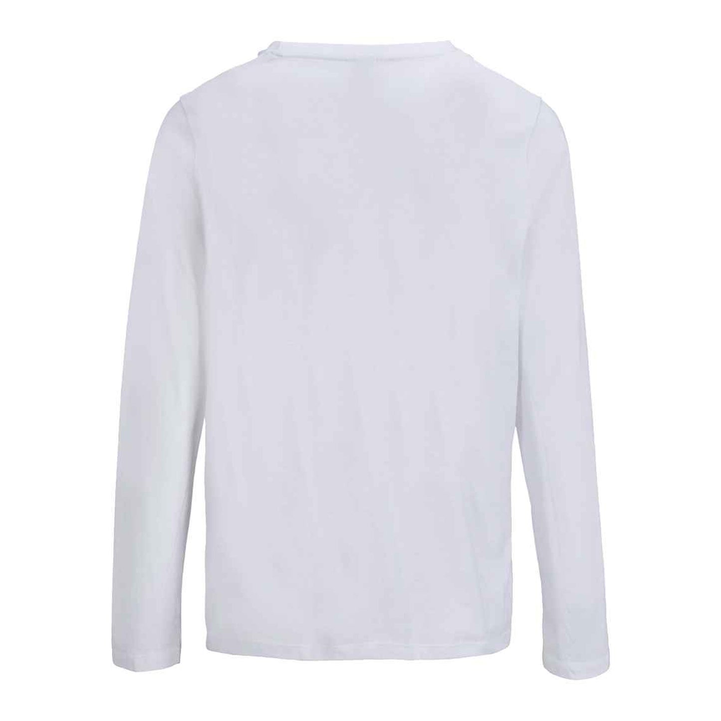 White - Back - SOLS Womens-Ladies Monarch Long-Sleeved T-Shirt