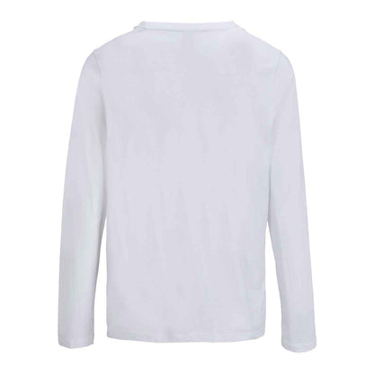 White - Back - SOLS Womens-Ladies Monarch Long-Sleeved T-Shirt