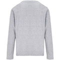 Grey Marl - Back - SOLS Womens-Ladies Monarch Long-Sleeved T-Shirt