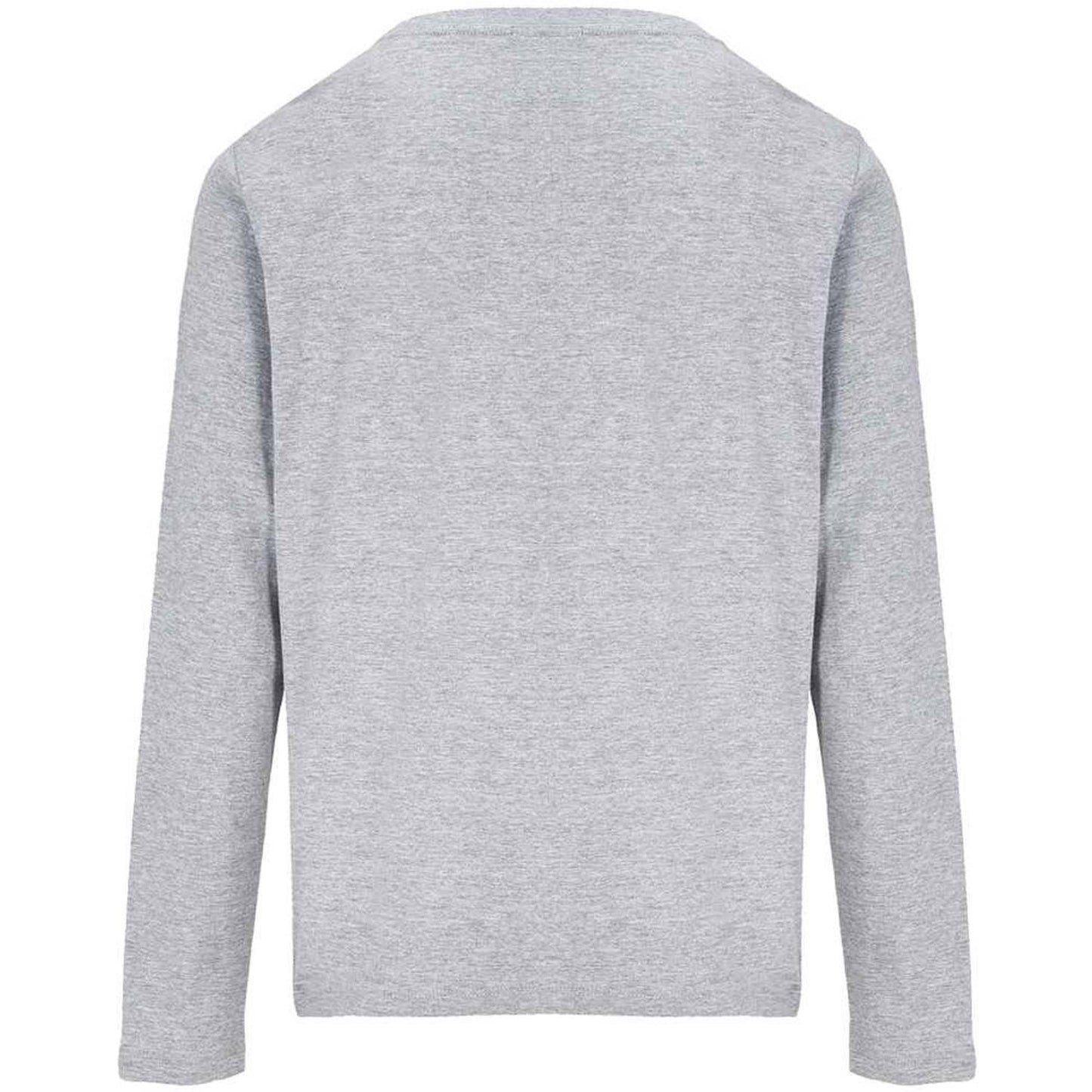 Grey Marl - Back - SOLS Womens-Ladies Monarch Long-Sleeved T-Shirt