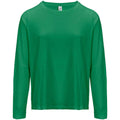 Kelly Green - Front - SOLS Womens-Ladies Monarch Long-Sleeved T-Shirt