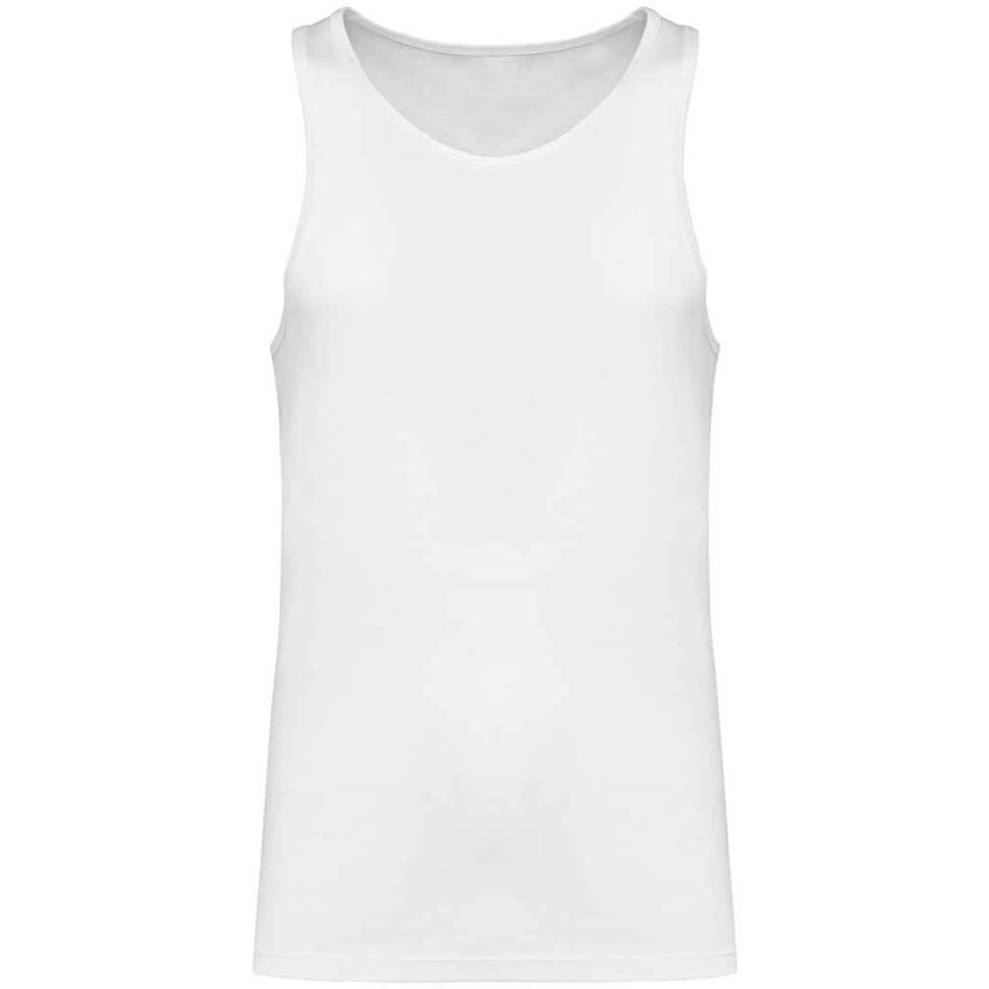 White - Front - Kariban Mens Plain Eco Friendly Tank Top