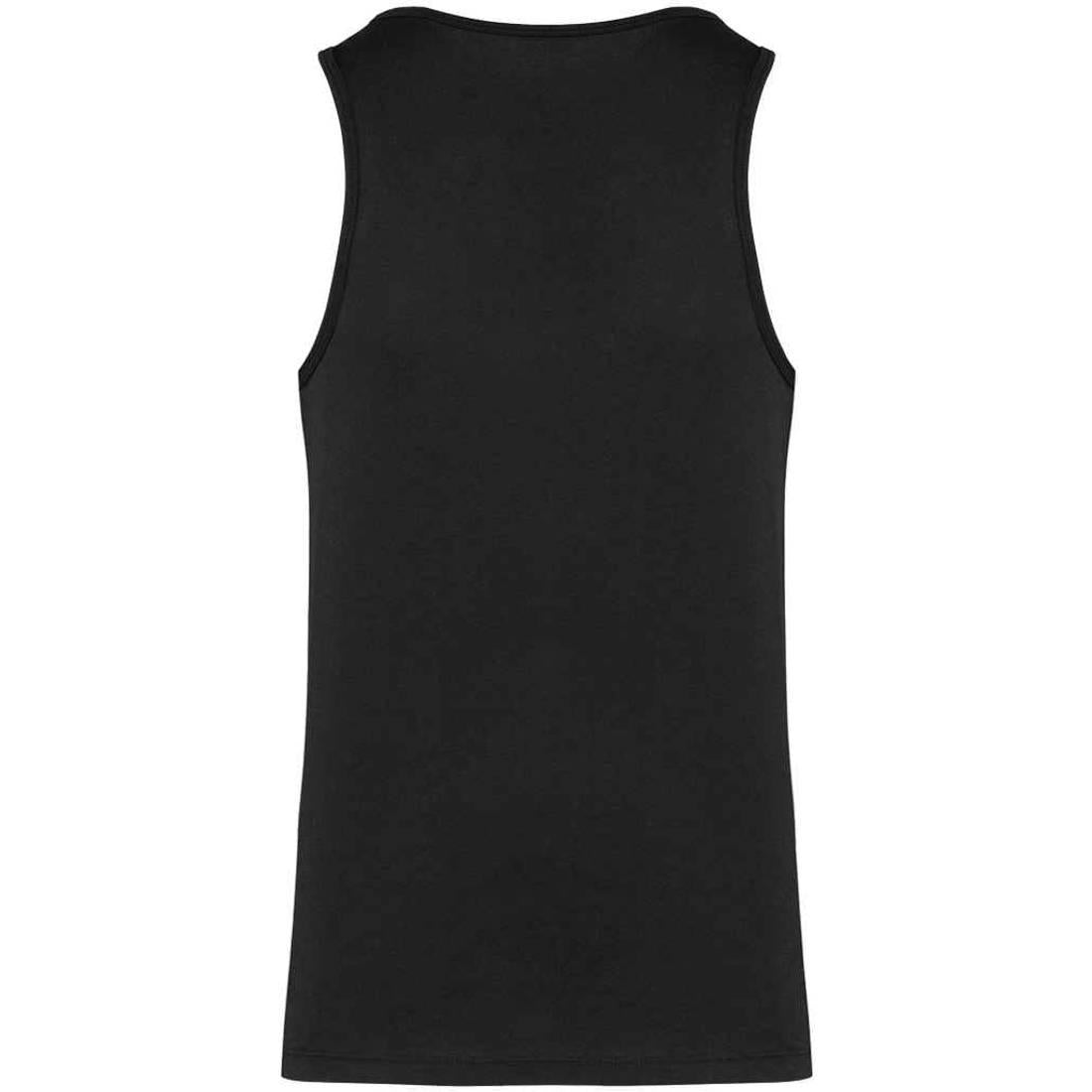 Black - Back - Kariban Mens Plain Eco Friendly Tank Top