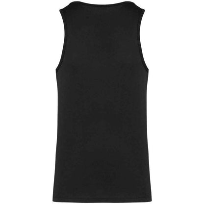 Black - Back - Kariban Mens Plain Eco Friendly Tank Top