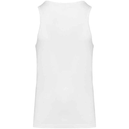White - Back - Kariban Mens Plain Eco Friendly Tank Top