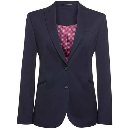 Navy - Front - Brook Taverner Womens-Ladies Eclipse Cordelia Single-Breasted Blazer
