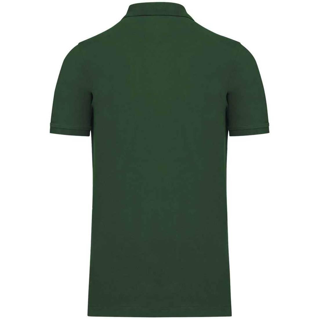 Forest Green - Back - Kariban Mens Pique Organic Polo Shirt