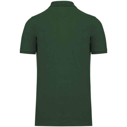Forest Green - Back - Kariban Mens Pique Organic Polo Shirt