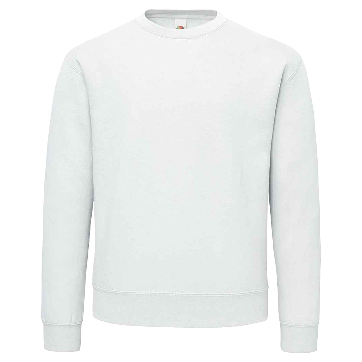 White - Front - Fruit of the Loom Mens Supercotton Plain Sweatshirt