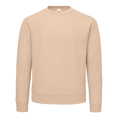 Desert Sand - Front - Fruit Of The Loom Mens Supercotton Sweatshirt