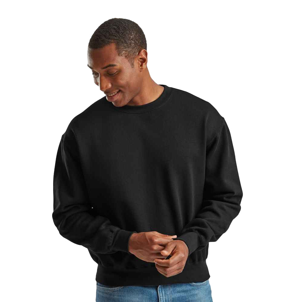Black - Lifestyle - Fruit Of The Loom Mens Supercotton Sweatshirt