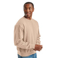 Desert Sand - Front - Fruit Of The Loom Mens Supercotton Sweatshirt