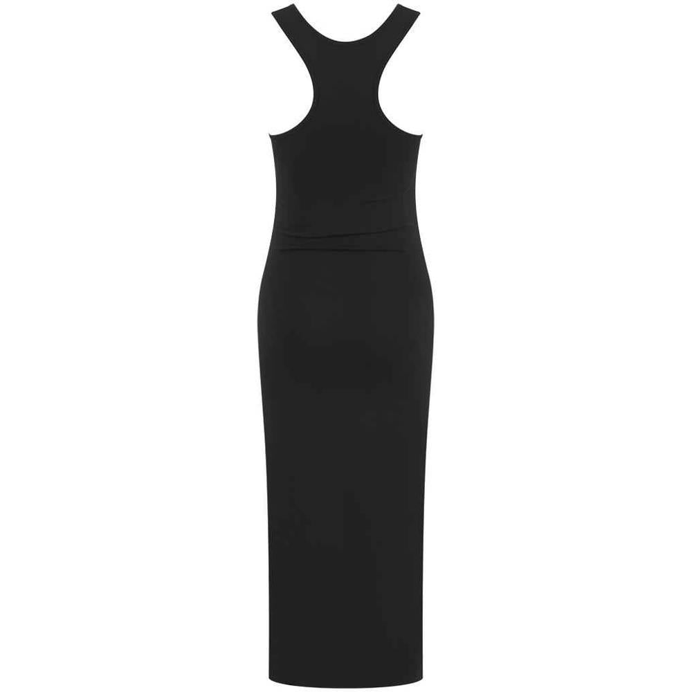 Black - Back - SF Womens-Ladies Racerback Midi Dress