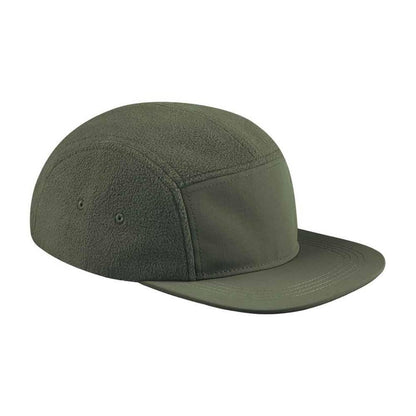 Olive Green - Front - Beechfield Recycled Fleece Outdoor Camper Cap