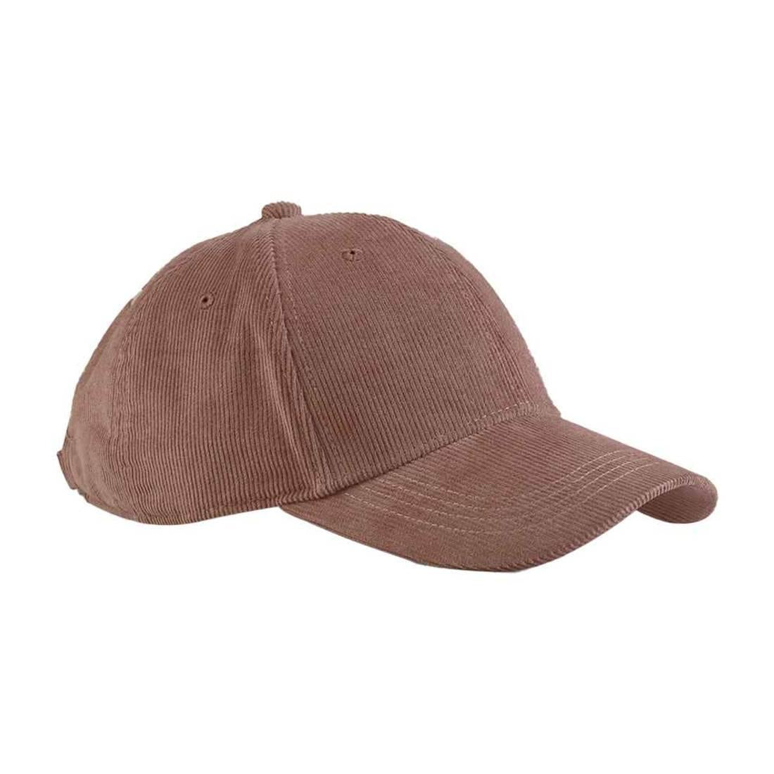 Redwood - Front - Beechfield EarthAware Cord Organic Baseball Cap