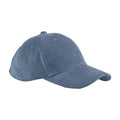 Slate Blue - Front - Beechfield EarthAware Cord Organic Baseball Cap