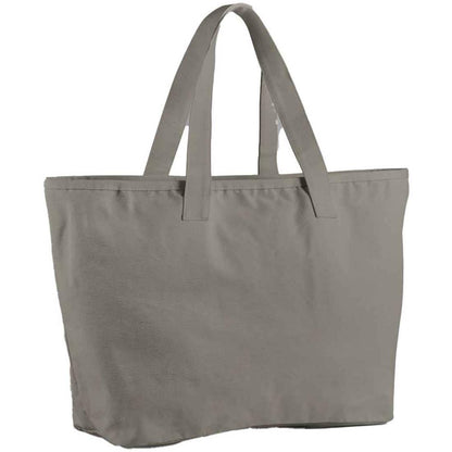 Mushroom - Front - Westford Mill Canvas Heavy Duty Tote Bag