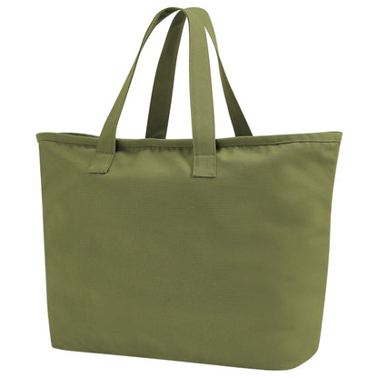 Bright Olive - Back - Westford Mill Canvas Heavy Duty Tote Bag