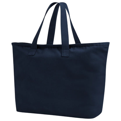 Navy - Front - Westford Mill Canvas Heavy Duty Tote Bag