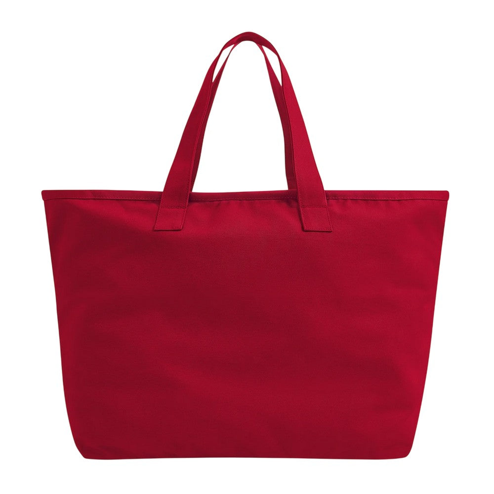 Scarlet Red - Front - Westford Mill Canvas Heavy Duty Tote Bag