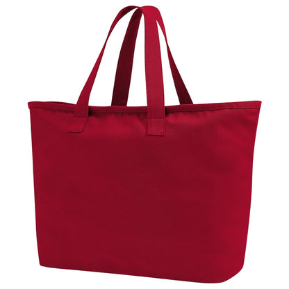 Scarlet Red - Back - Westford Mill Canvas Heavy Duty Tote Bag