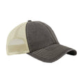 Brown-Stone - Front - Beechfield Vintage 6 Panel Trucker Cap