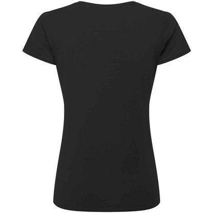 Black - Back - Russell Womens-Ladies Authentic Classic Ringspun Cotton T-Shirt