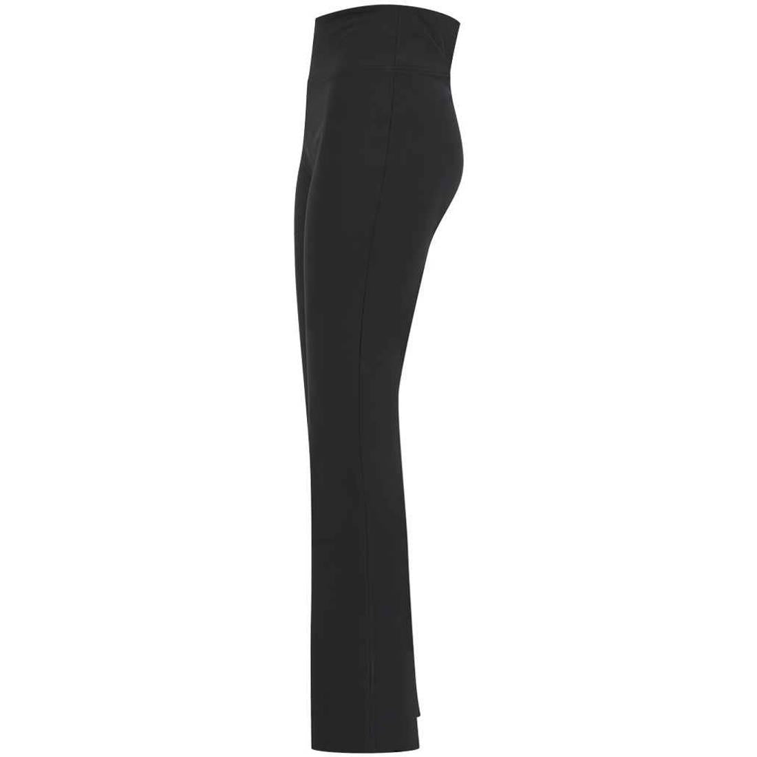 Black - Side - SF Womens-Ladies Flared Leggings