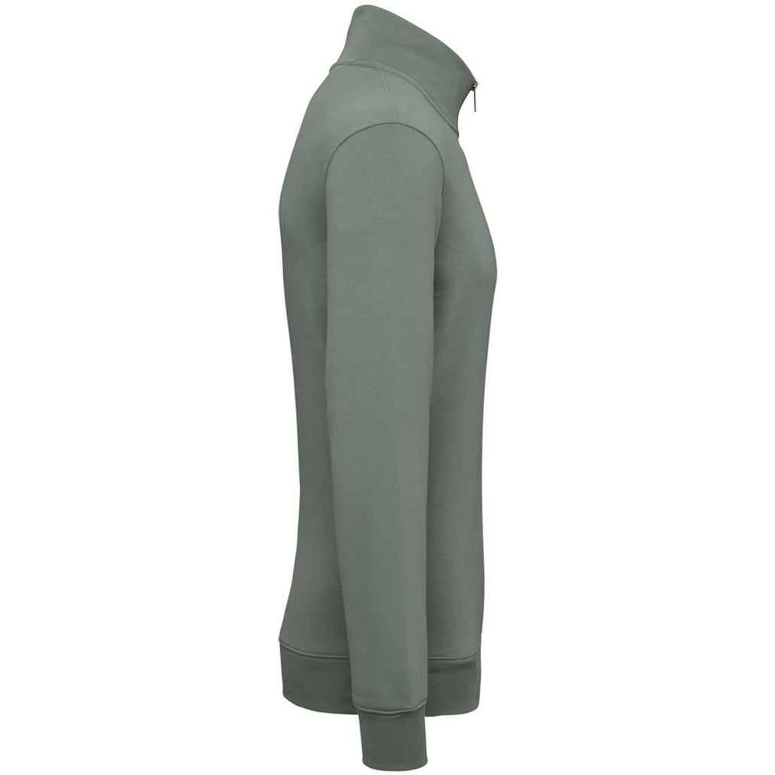 Moss - Side - Native Spirit Mens Quarter Zip Sweatshirt