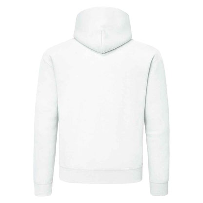 White - Back - Fruit of the Loom Mens Supercotton Plain Hooded Sweatshirt