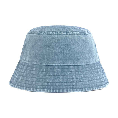 Light Denim - Back - Beechfield Vintage Bucket Hat