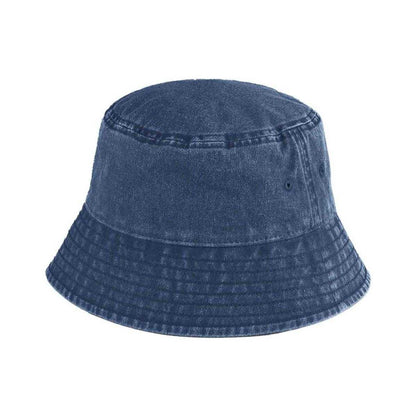 Denim - Front - Beechfield Vintage Bucket Hat