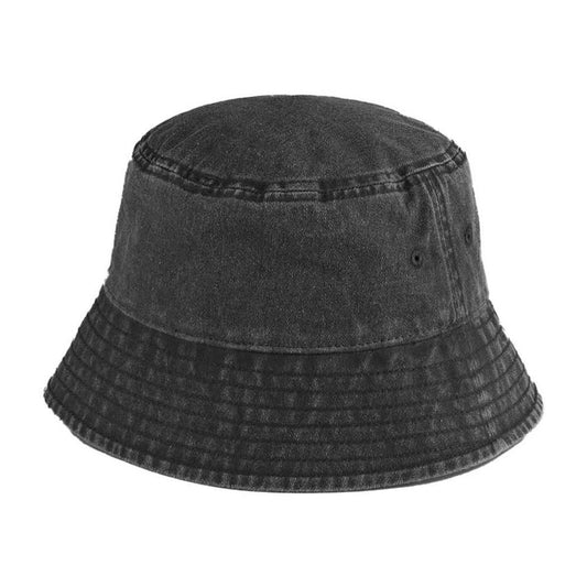 Black - Front - Beechfield Vintage Bucket Hat