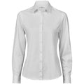 White - Front - Tee Jays Womens-Ladies Stretch Long-Sleeved Active Shirt