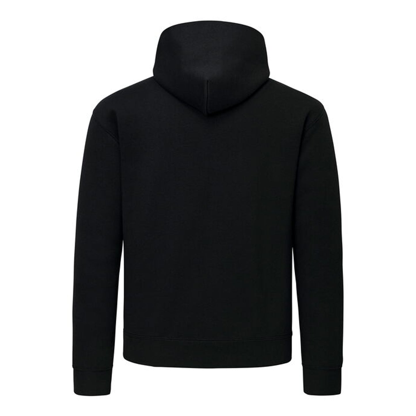 Black - Back - Fruit of the Loom Mens Supercotton Cotton Hoodie