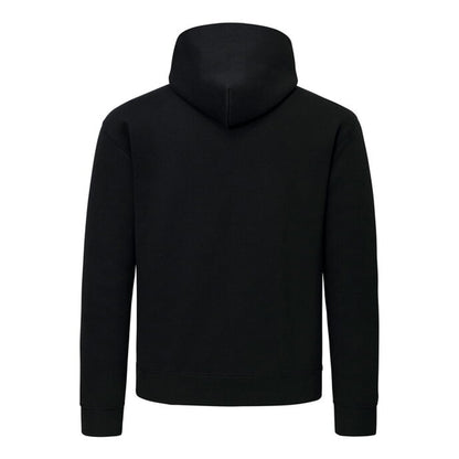 Black - Back - Fruit of the Loom Mens Supercotton Cotton Hoodie