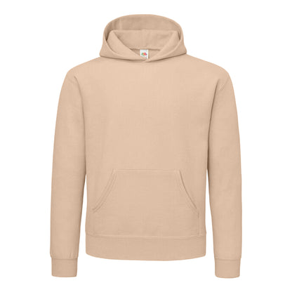 Desert Sand - Front - Fruit of the Loom Mens Supercotton Cotton Hoodie